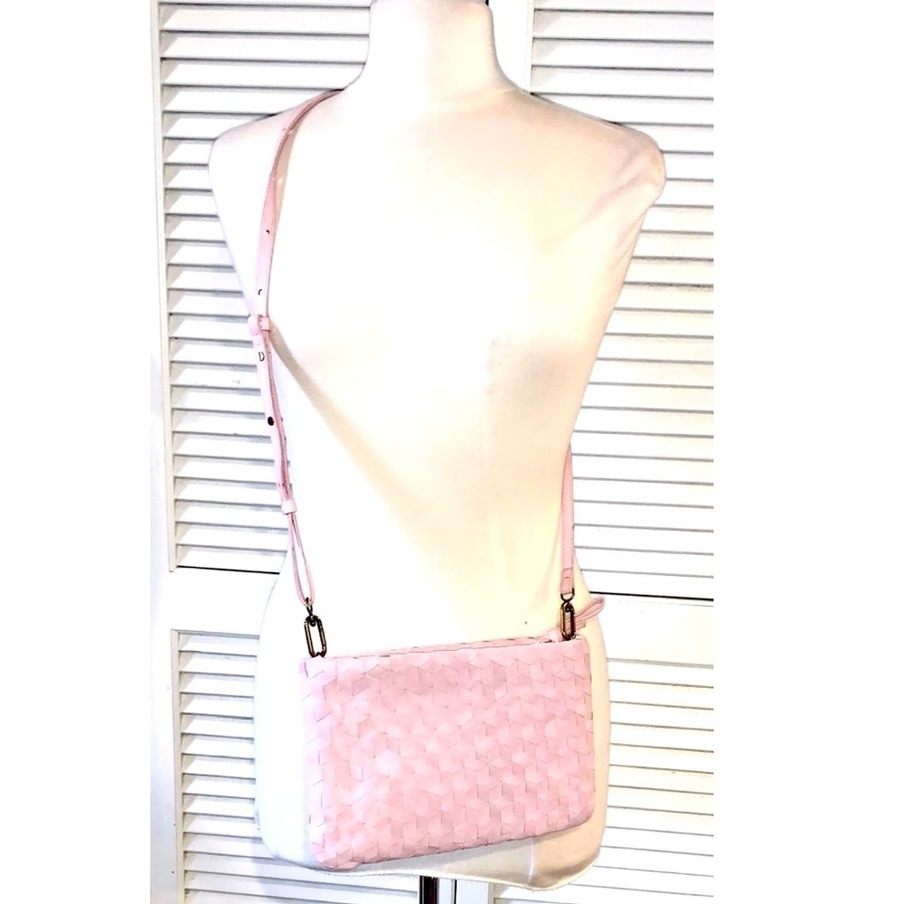 Madewell The Woven Puff Crossbody Bag Leather Addition - Picture 2 of 8
